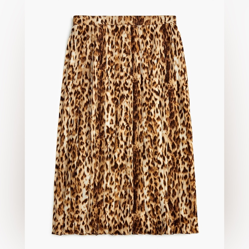J. Crew Animal Print A-Line Skirt